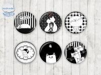 Motiv-Cabochons 1865 25mm (6 Stk)